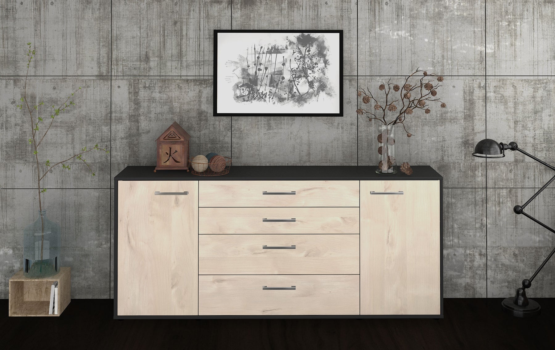 Sideboard Elettra, Zeder Studio (180x79x35cm) - Dekati GmbH