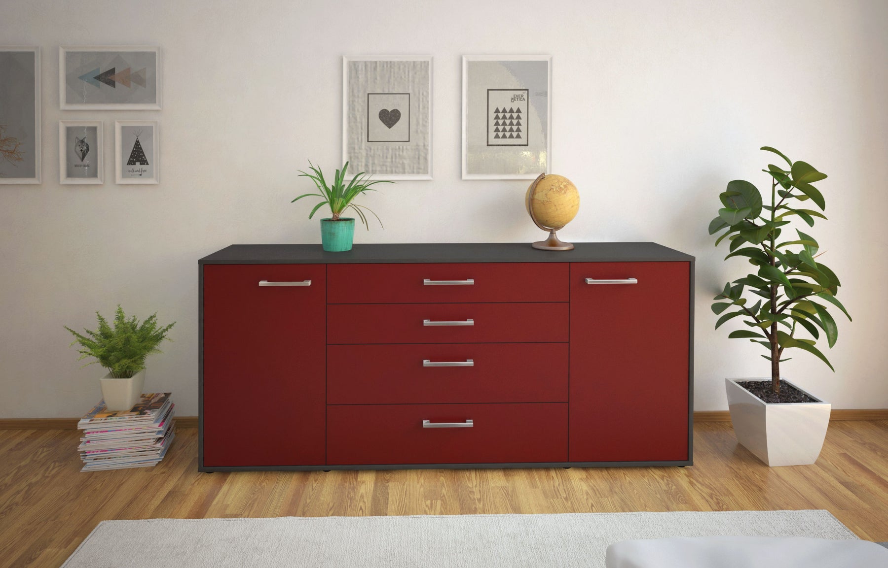 Sideboard Elettra, Bordeaux Studio (180x79x35cm) - Dekati GmbH