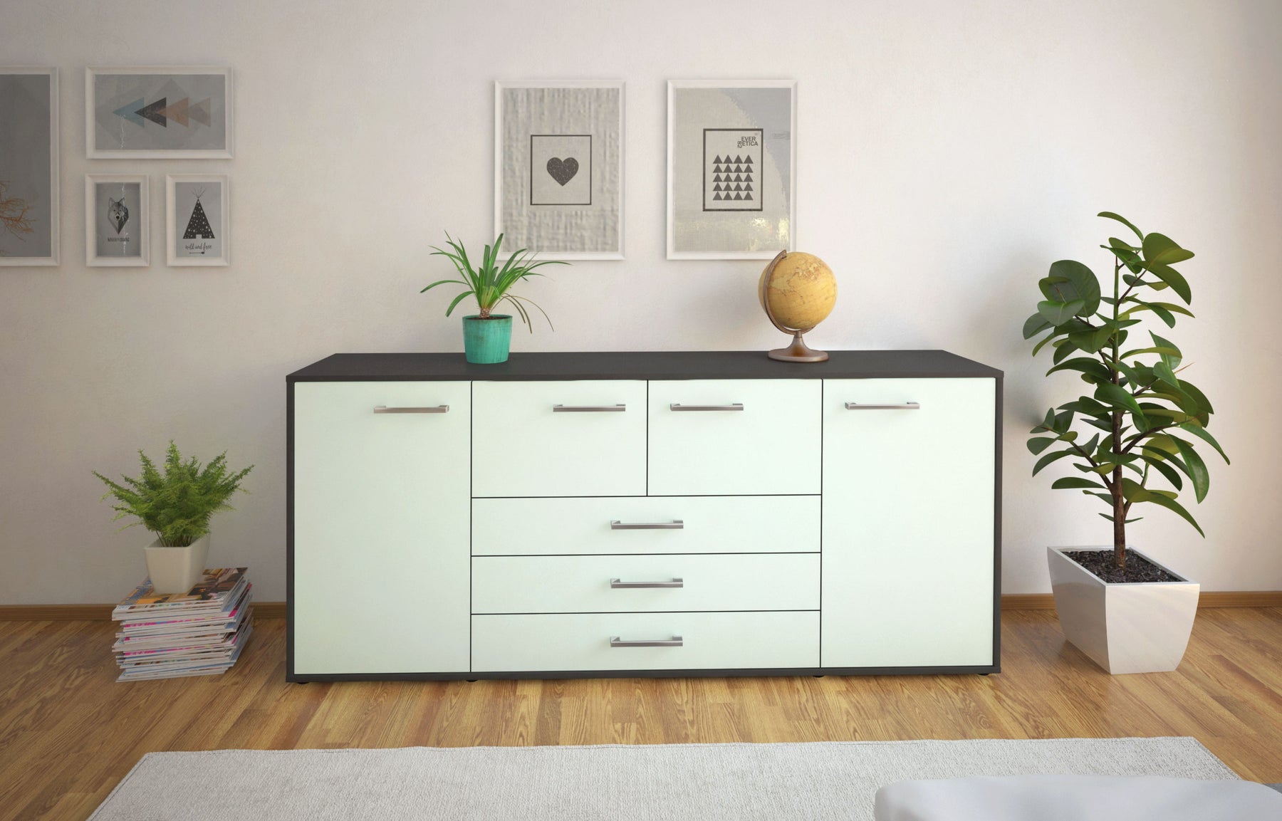 Sideboard Eliana, Mint Studio (180x79x35cm) - Dekati GmbH