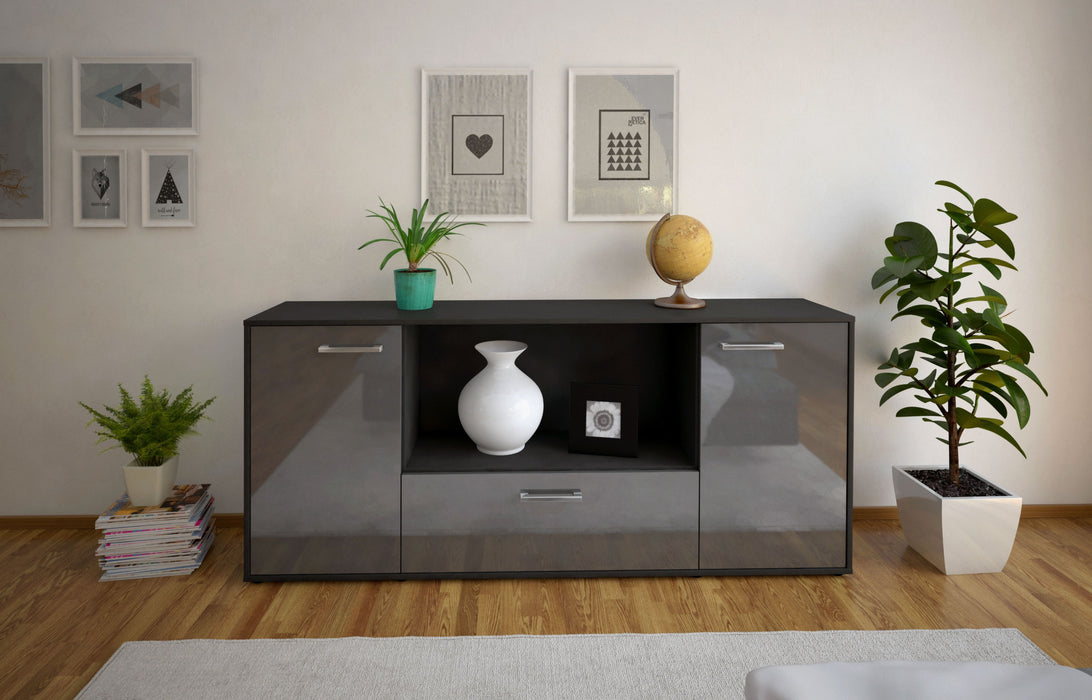 Sideboard Ella, Grau Studio (180x79x35cm) - Dekati GmbH