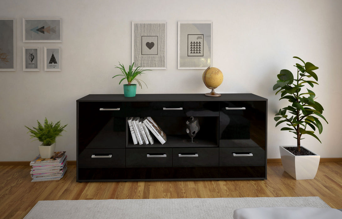 Sideboard ELSA, Schwarz Studio (180x79x35cm) - Dekati GmbH