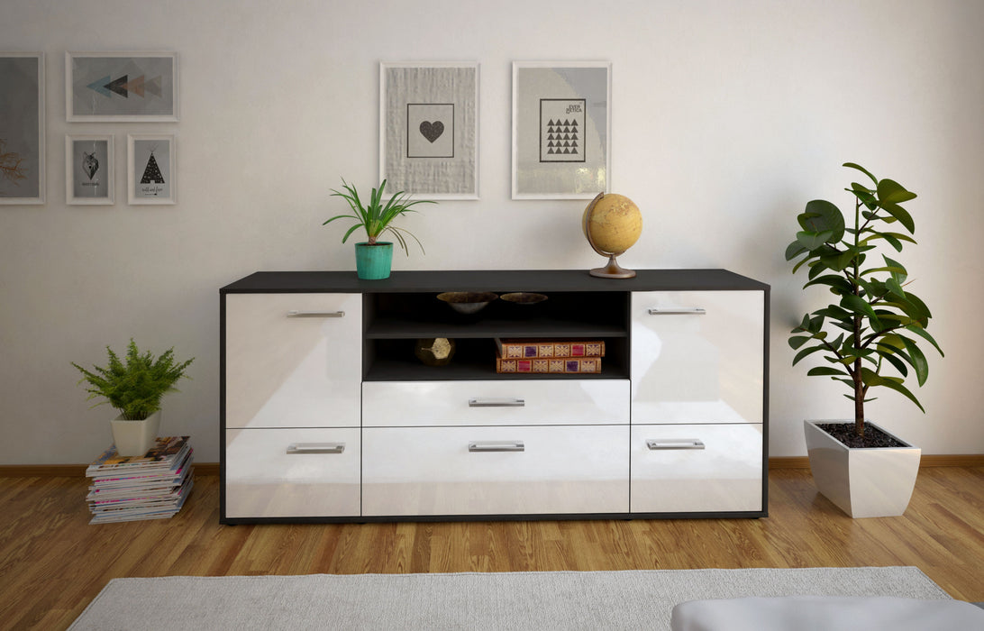 Sideboard Eluana, Weiß Studio (180x79x35cm) - Dekati GmbH