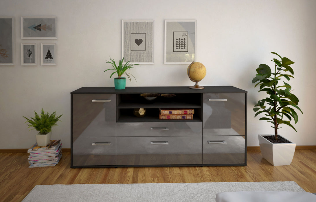 Sideboard Eluana, Grau Studio (180x79x35cm) - Dekati GmbH