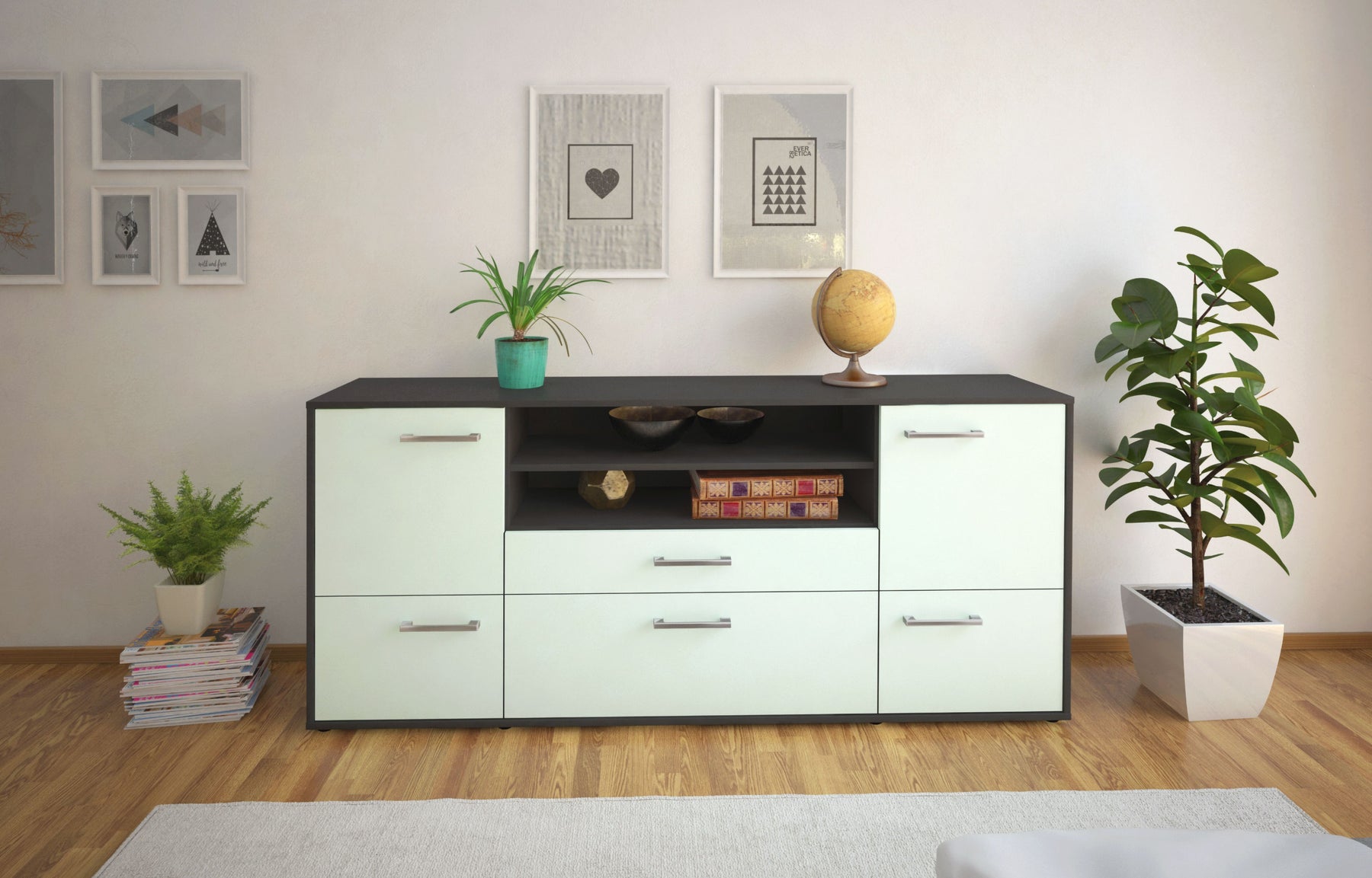 Sideboard Eluana, Mint Studio (180x79x35cm) - Dekati GmbH