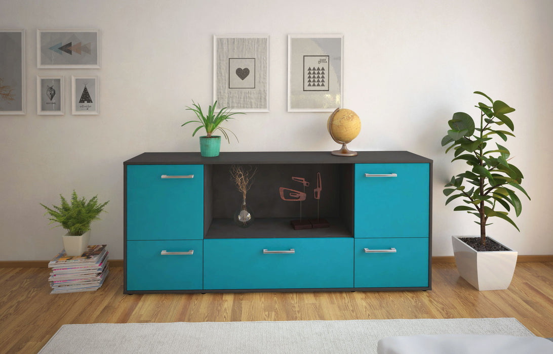 Sideboard Elvezia, Tuerkis Studio (180x79x35cm) - Dekati GmbH