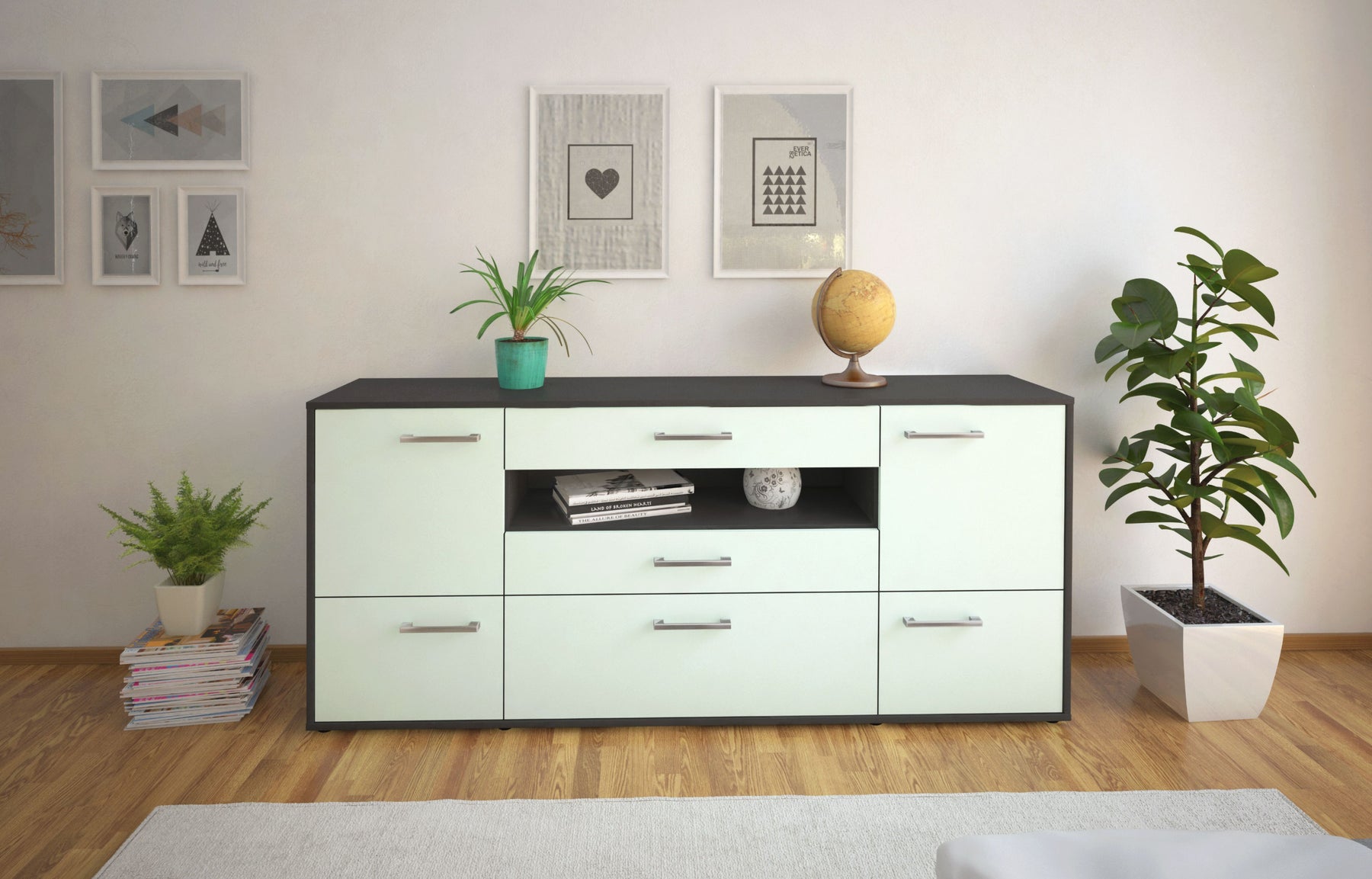 Sideboard Elvira, Mint Studio (180x79x35cm) - Dekati GmbH