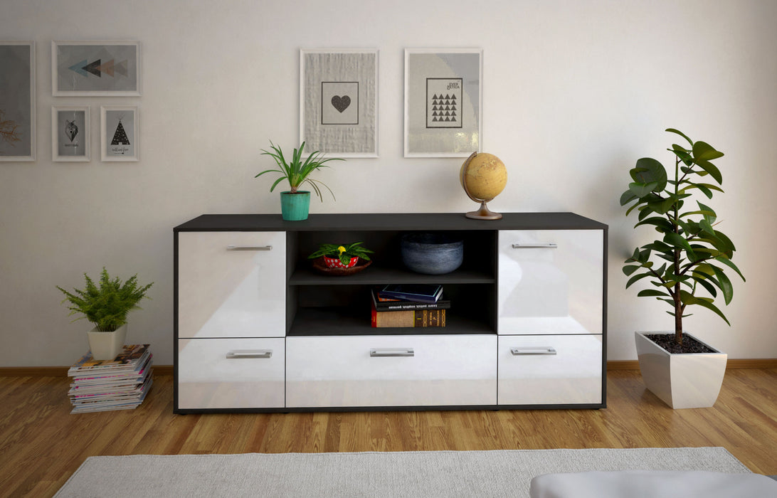 Sideboard Emanuela, Weiß Studio (180x79x35cm) - Dekati GmbH