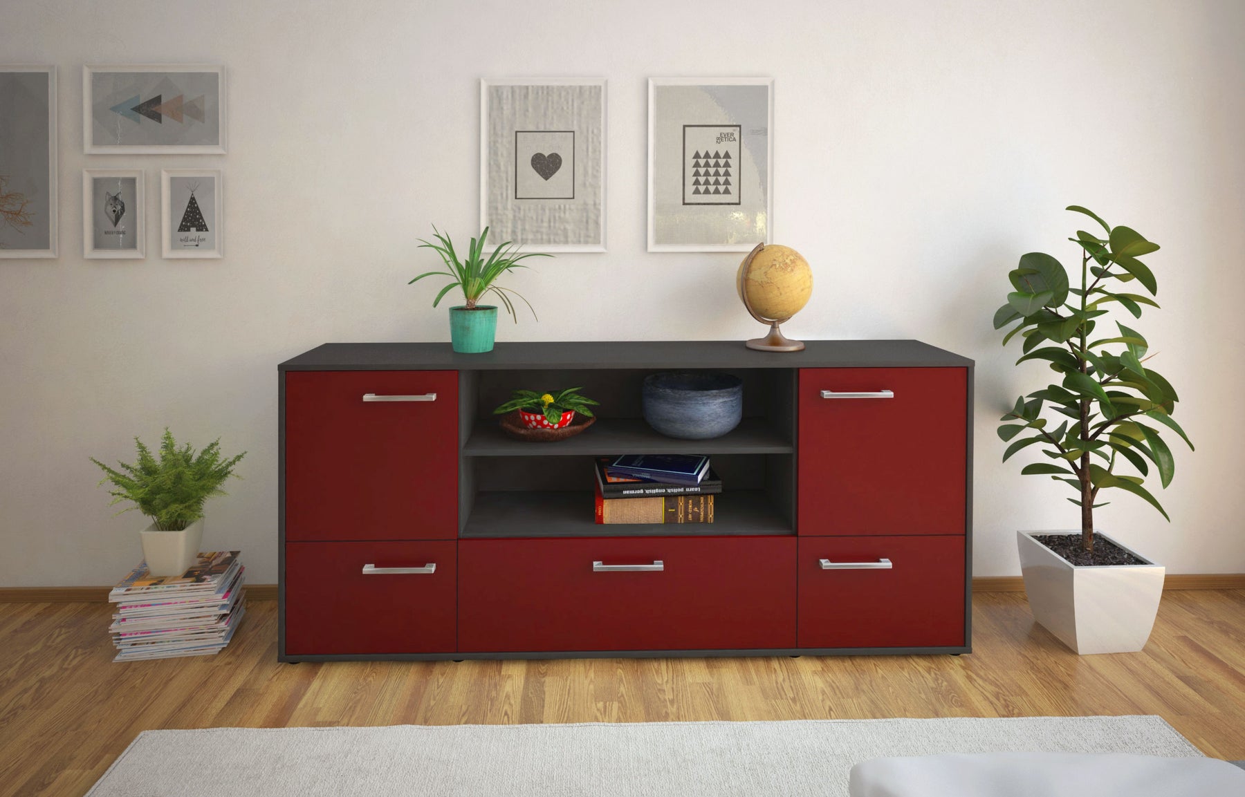 Sideboard Emanuela, Bordeaux Studio (180x79x35cm) - Dekati GmbH