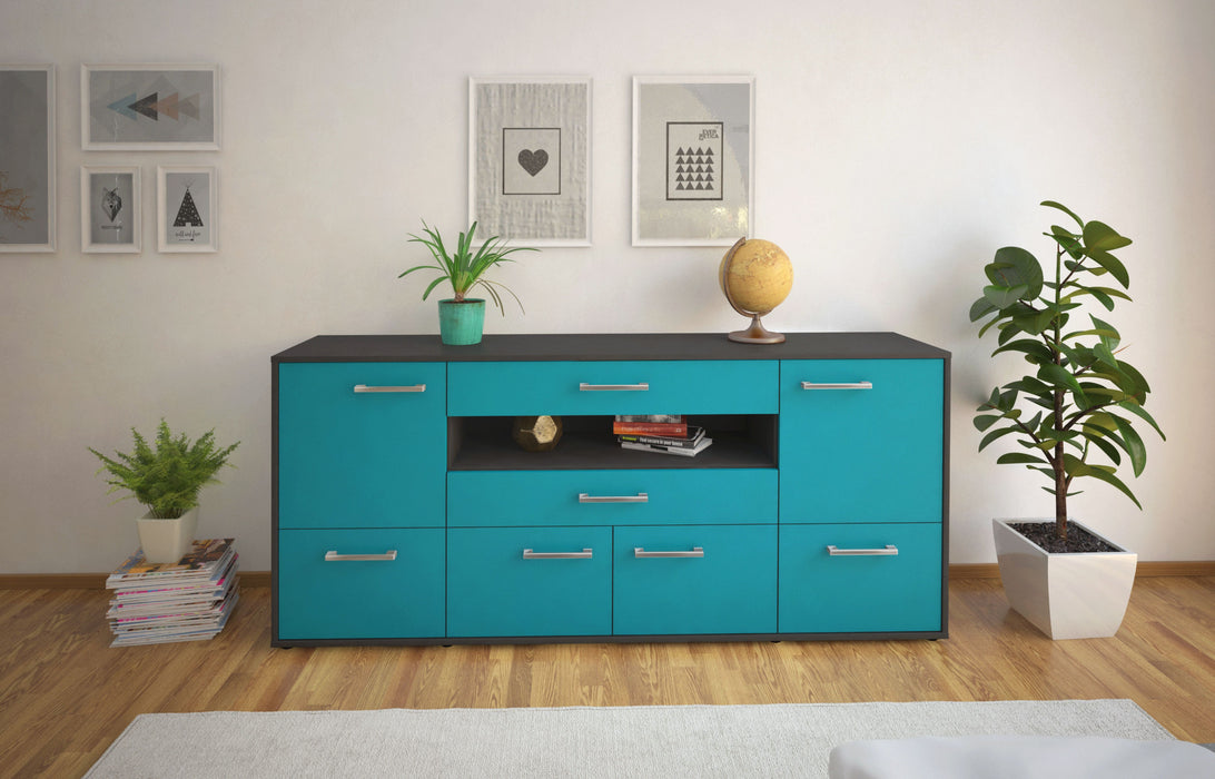 Sideboard Emely, Tuerkis Studio (180x79x35cm) - Dekati GmbH