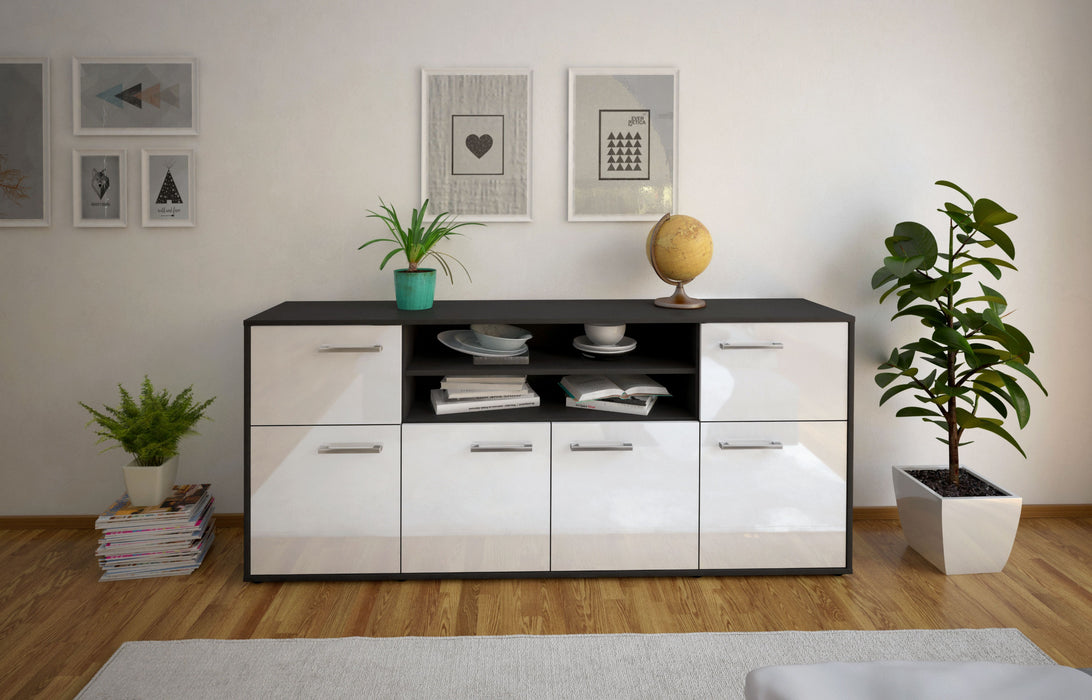 Sideboard Emilia, Weiß Studio (180x79x35cm) - Dekati GmbH