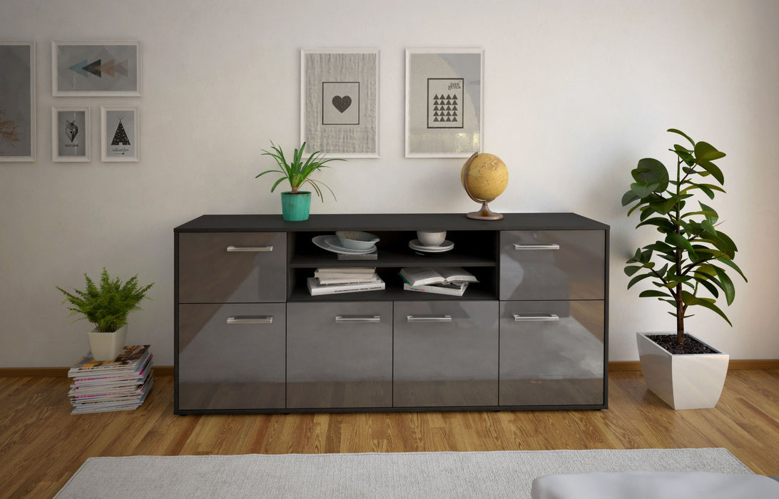 Sideboard Emilia, Grau Studio (180x79x35cm) - Dekati GmbH