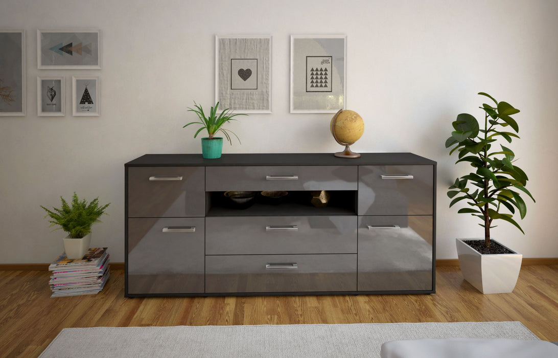 Sideboard Emma, Grau Studio (180x79x35cm) - Dekati GmbH