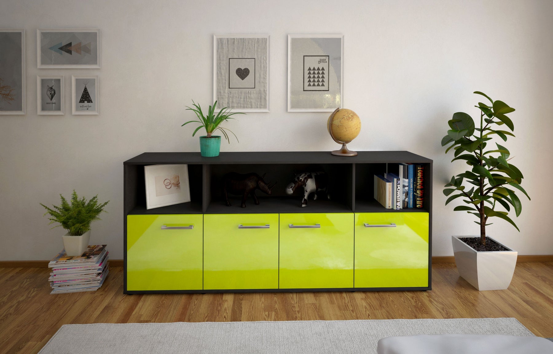 Sideboard Enrica, Gruen Studio (180x79x35cm) - Dekati GmbH