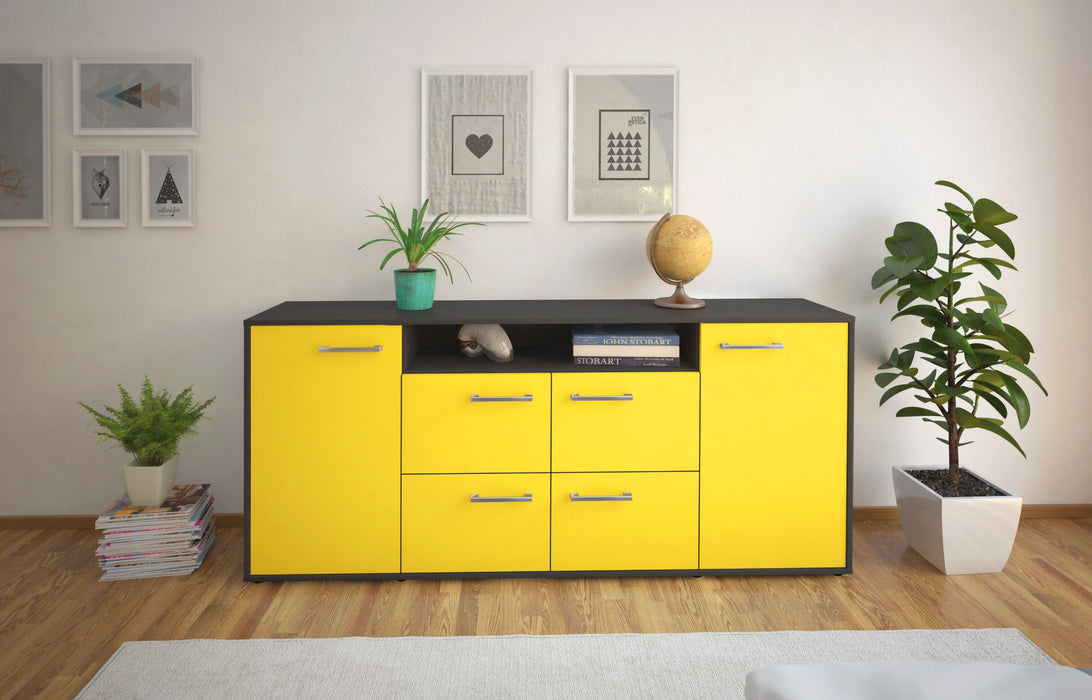 Sideboard Ephenia, Gelb Studio (180x79x35cm) - Dekati GmbH