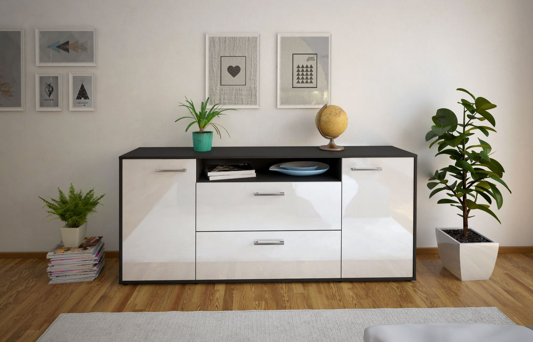 Sideboard Erina, Weiß Studio (180x79x35cm) - Dekati GmbH