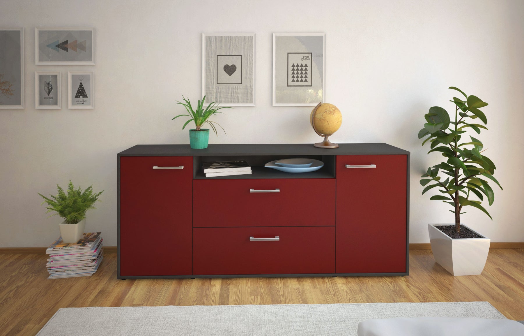 Sideboard Erina, Bordeaux Studio (180x79x35cm) - Dekati GmbH