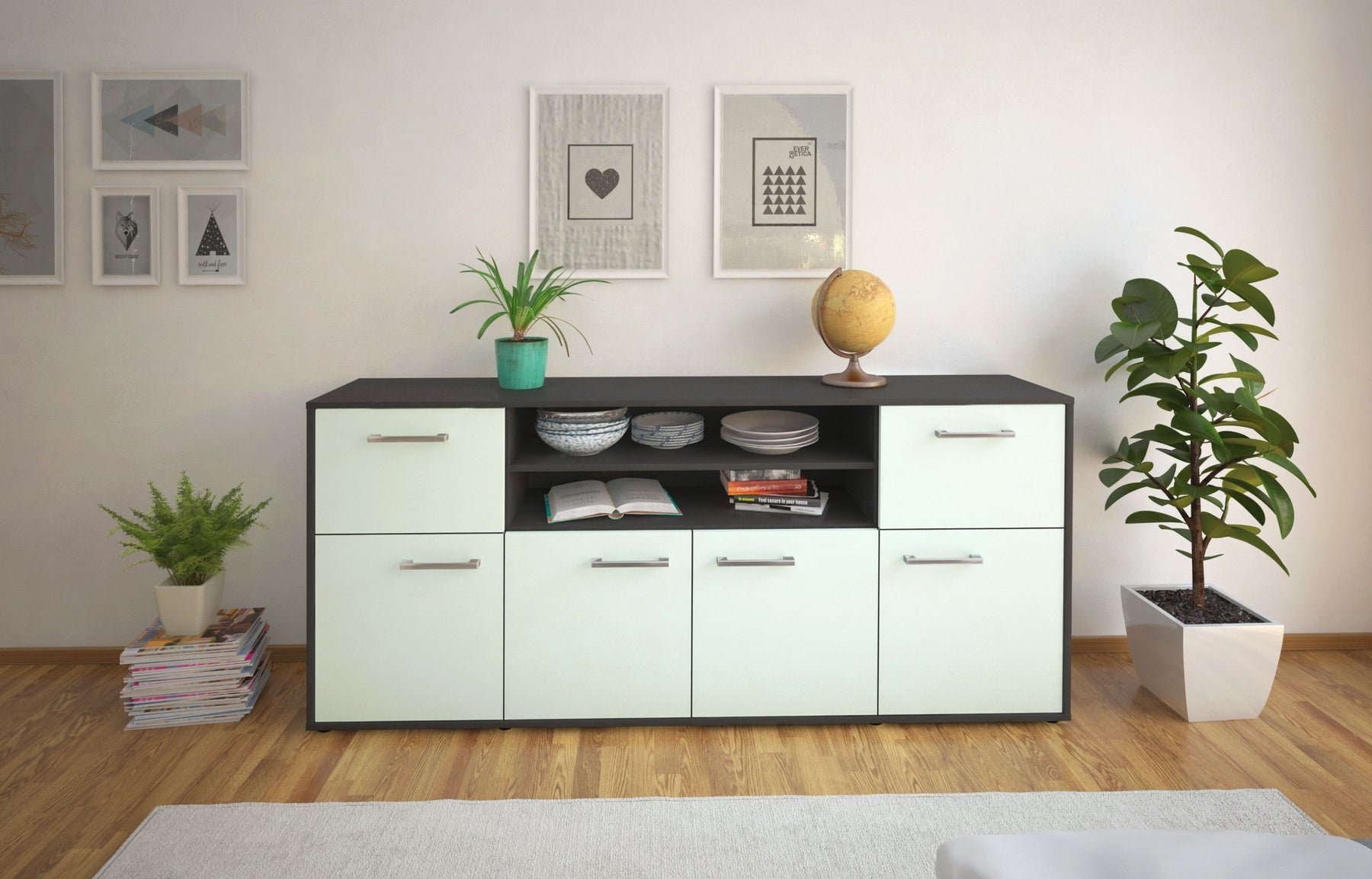 Sideboard Ermelina, Mint Studio (180x79x35cm) - Dekati GmbH