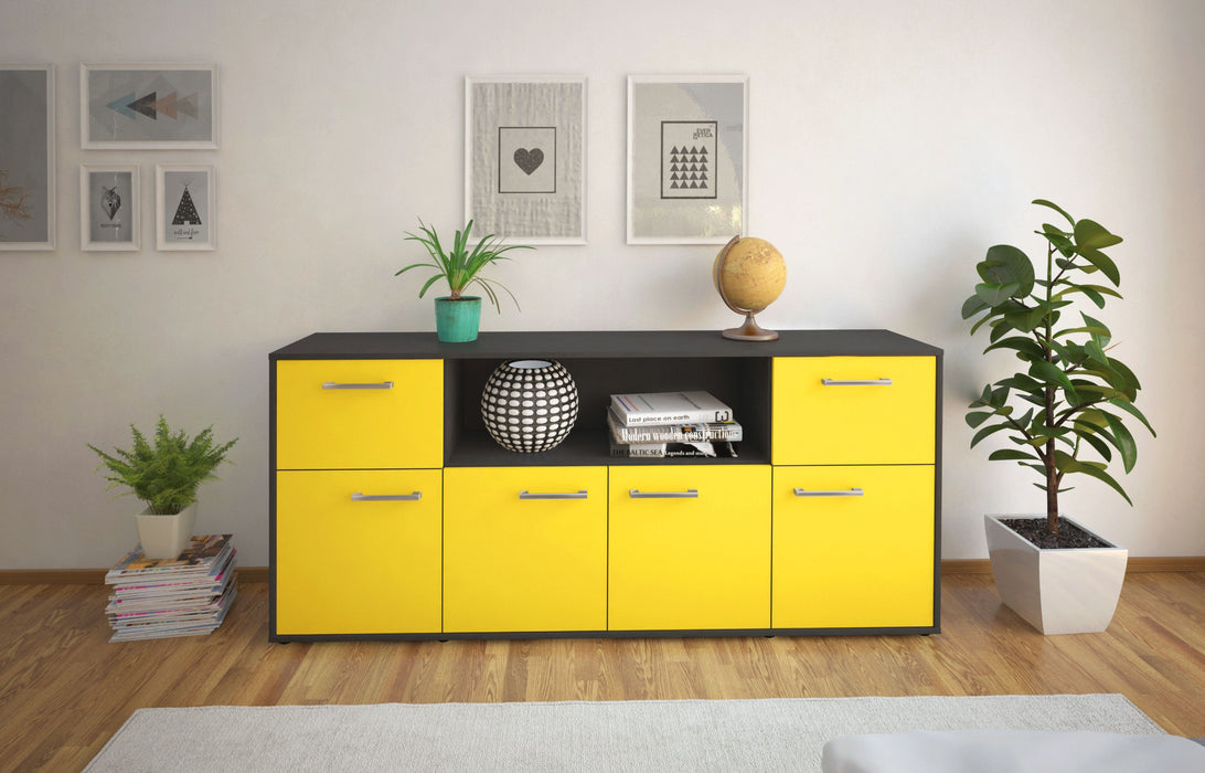 Sideboard Ermentrude, Gelb Studio (180x79x35cm) - Dekati GmbH