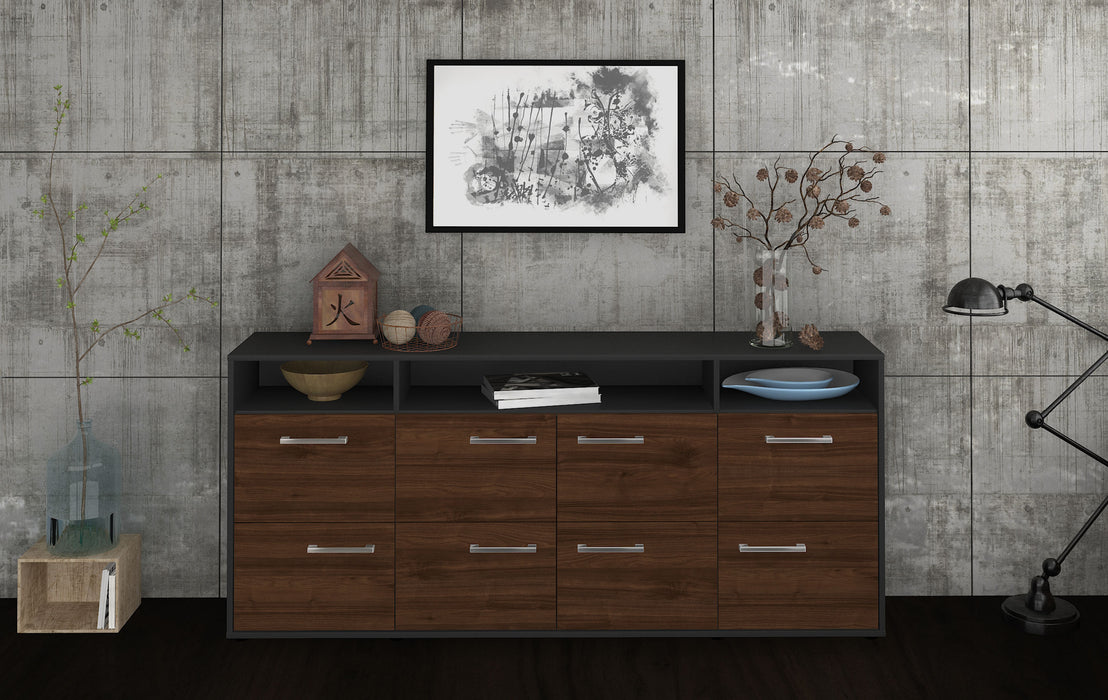 Sideboard Evita, Walnuss Studio (180x79x35cm) - Dekati GmbH