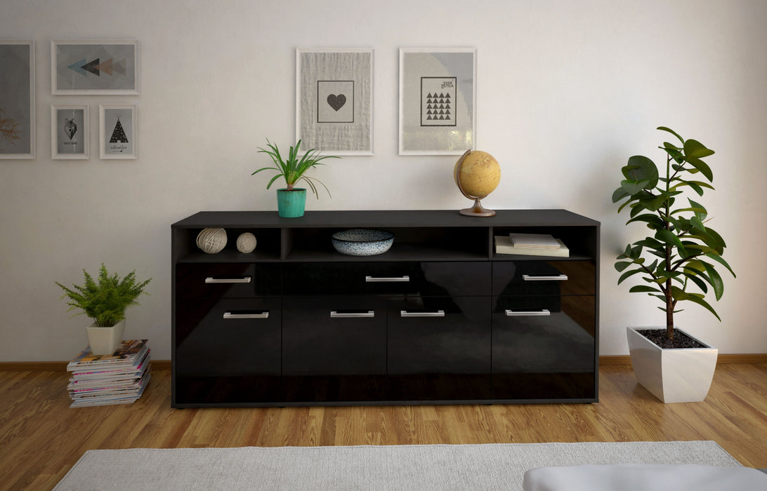 Sideboard Ezia, Schwarz Studio (180x79x35cm) - Dekati GmbH