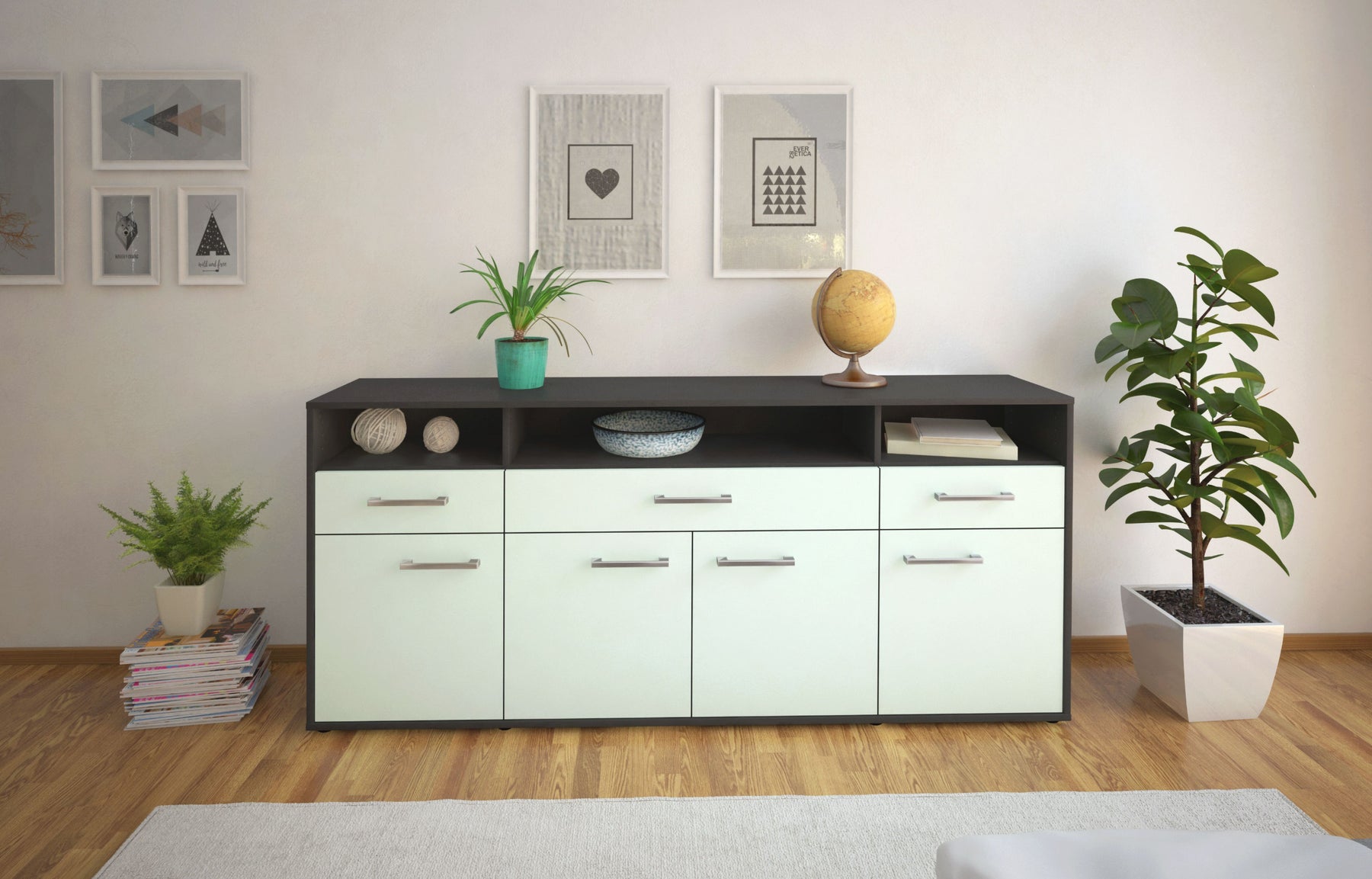 Sideboard Ezia, Mint Studio (180x79x35cm) - Dekati GmbH