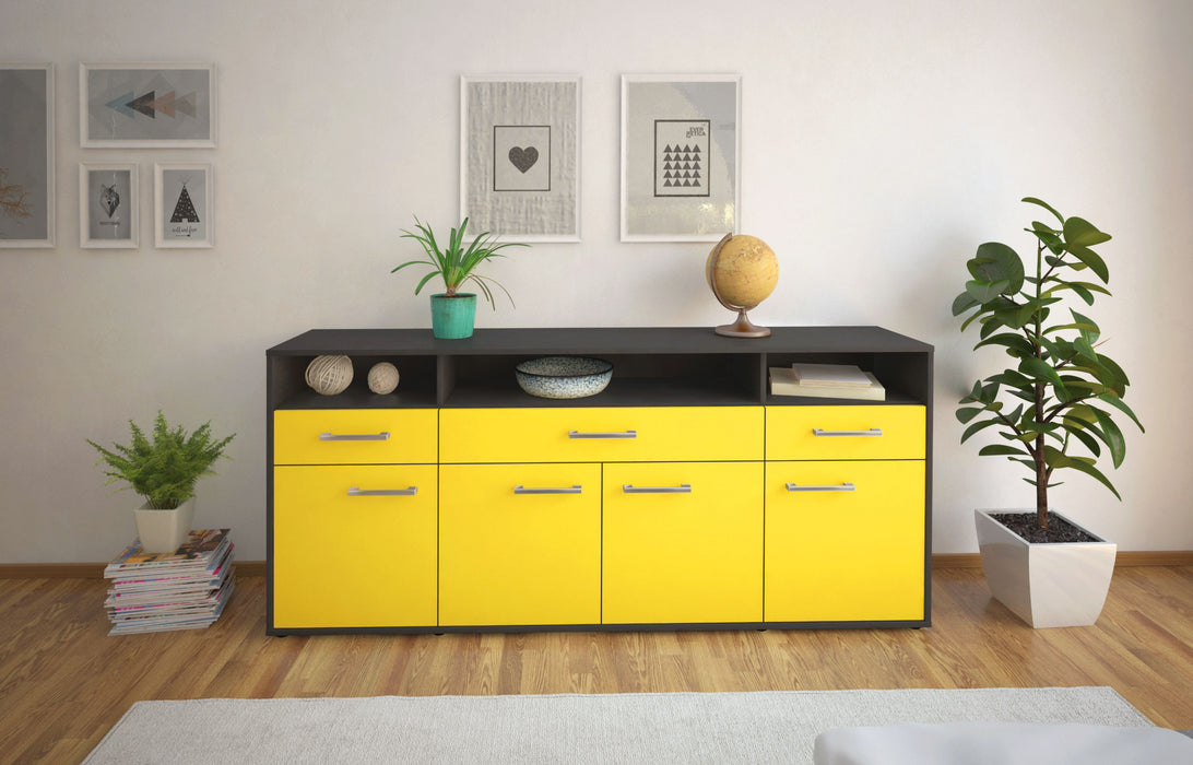 Sideboard Ezia, Gelb Studio (180x79x35cm) - Dekati GmbH