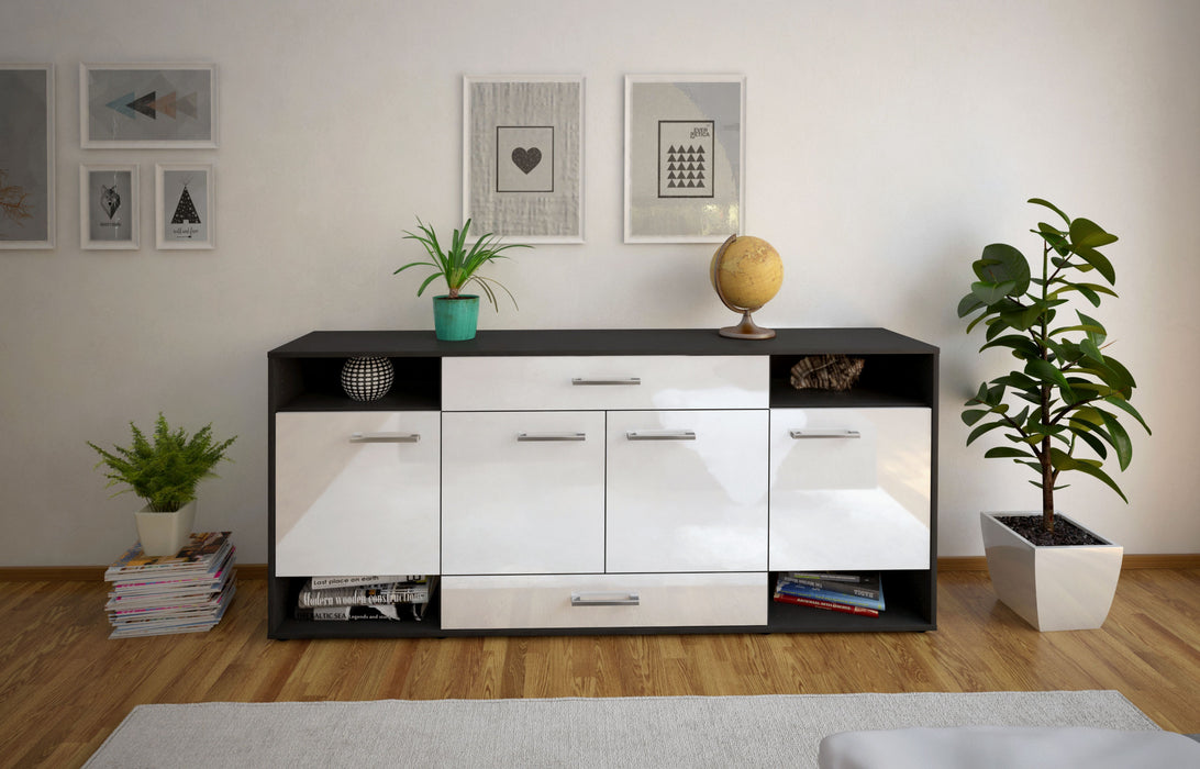 Sideboard Felicia, Weiß Studio (180x79x35cm) - Dekati GmbH