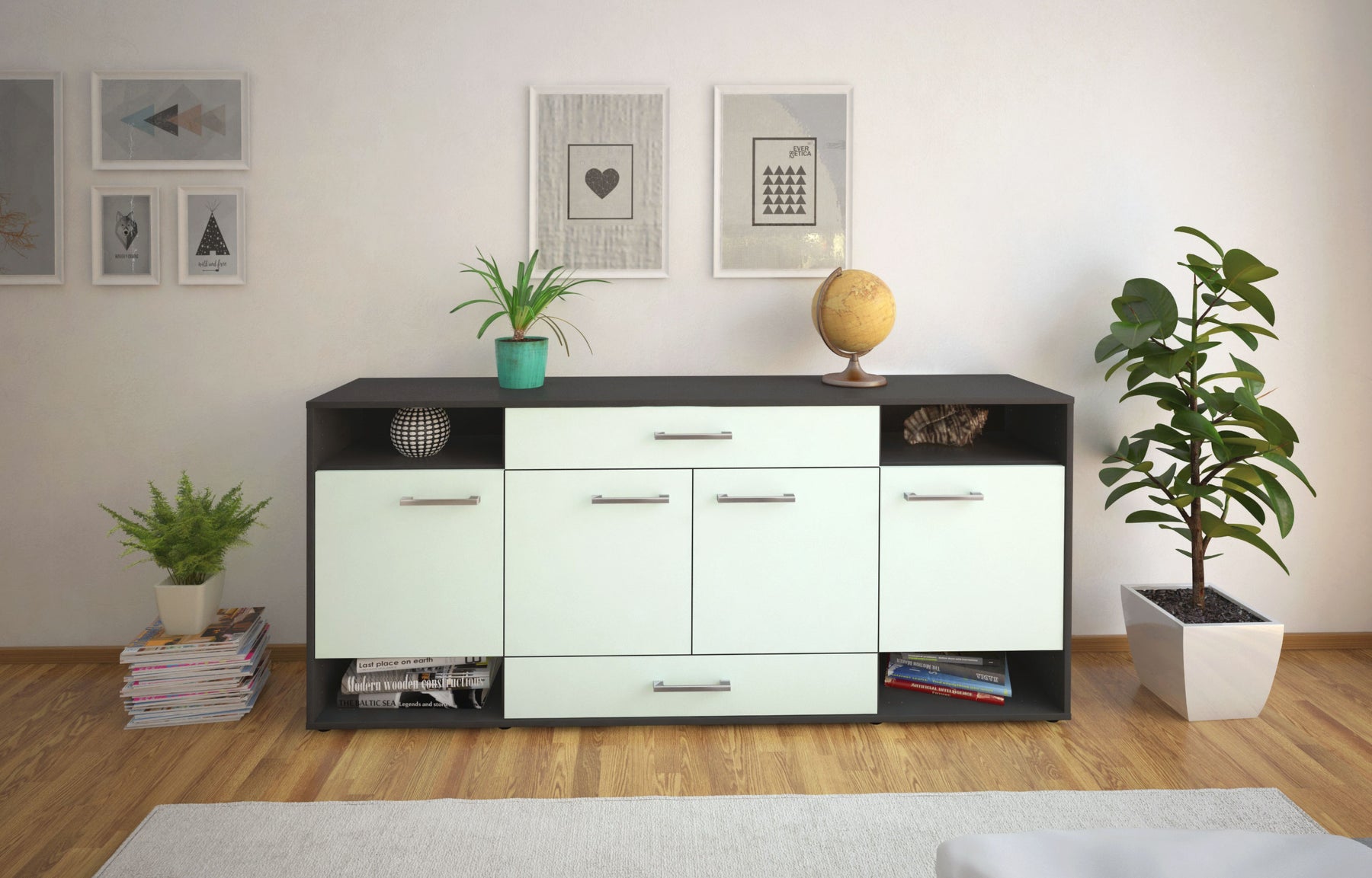 Sideboard Felicia, Mint Studio (180x79x35cm) - Dekati GmbH