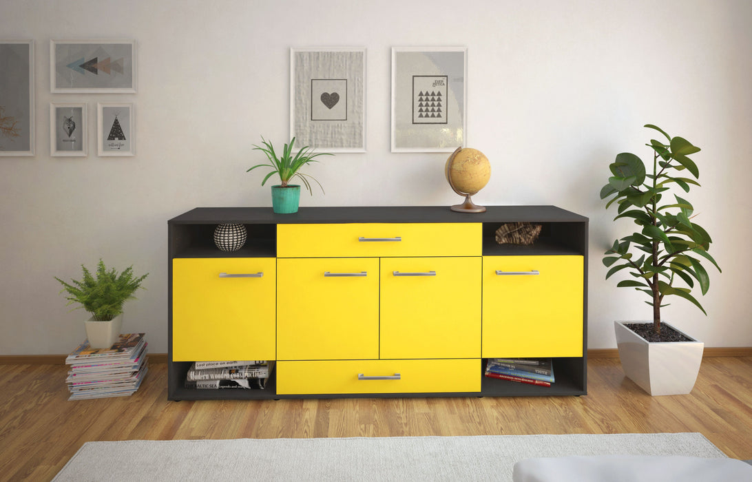 Sideboard Felicia, Gelb Studio (180x79x35cm) - Dekati GmbH