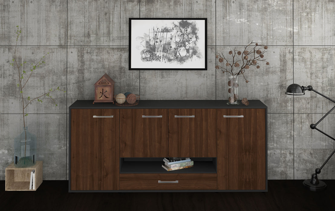 Sideboard Felicitas, Walnuss Studio (180x79x35cm) - Dekati GmbH