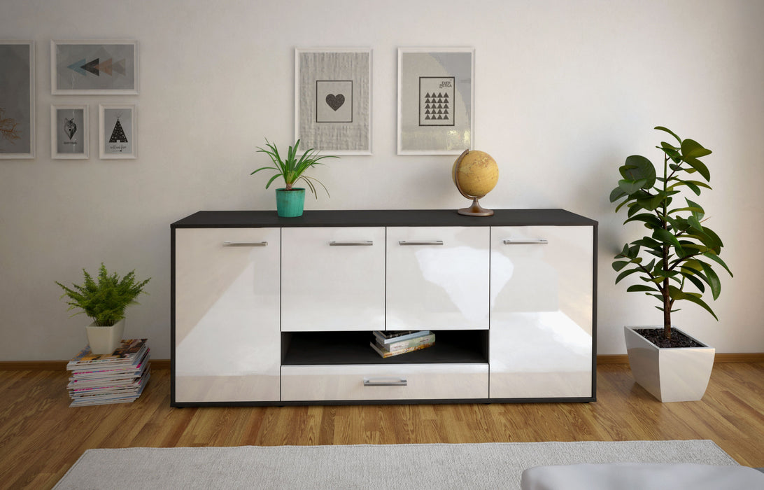 Sideboard Felicitas, Weiß Studio (180x79x35cm) - Dekati GmbH