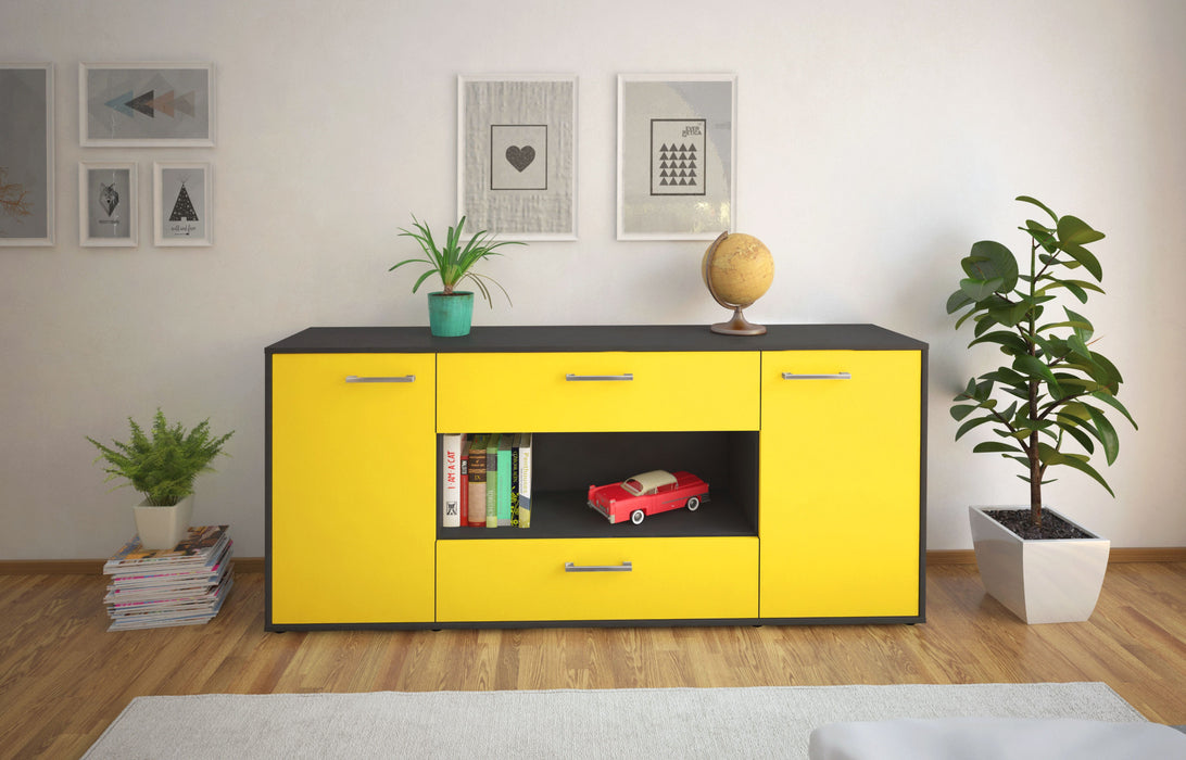 Sideboard Filomena, Gelb Studio (180x79x35cm) - Dekati GmbH