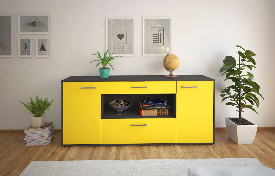 Sideboard Fiora, Gelb Studio (180x79x35cm) - Dekati GmbH