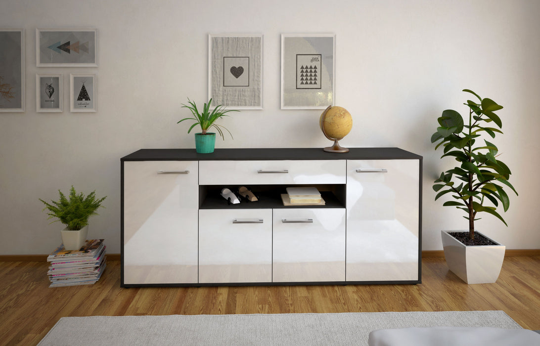 Sideboard Fiorella, Weiß Studio (180x79x35cm) - Dekati GmbH