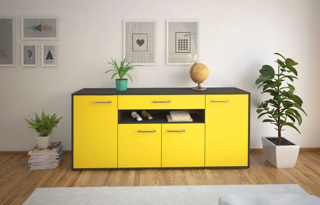 Sideboard Fiorella, Gelb Studio (180x79x35cm) - Dekati GmbH