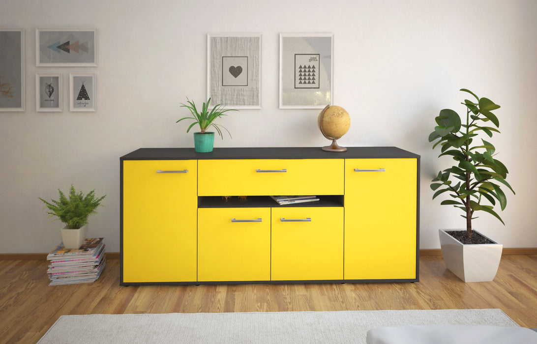 Sideboard Flavia, Gelb Studio (180x79x35cm) - Dekati GmbH