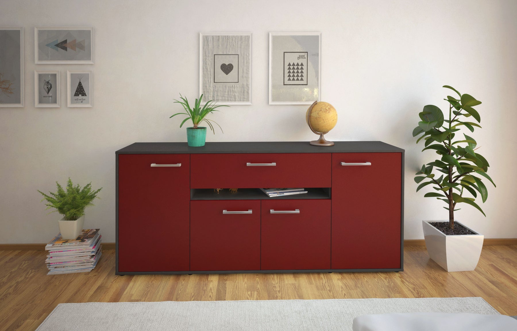 Sideboard Flavia, Bordeaux Studio (180x79x35cm) - Dekati GmbH