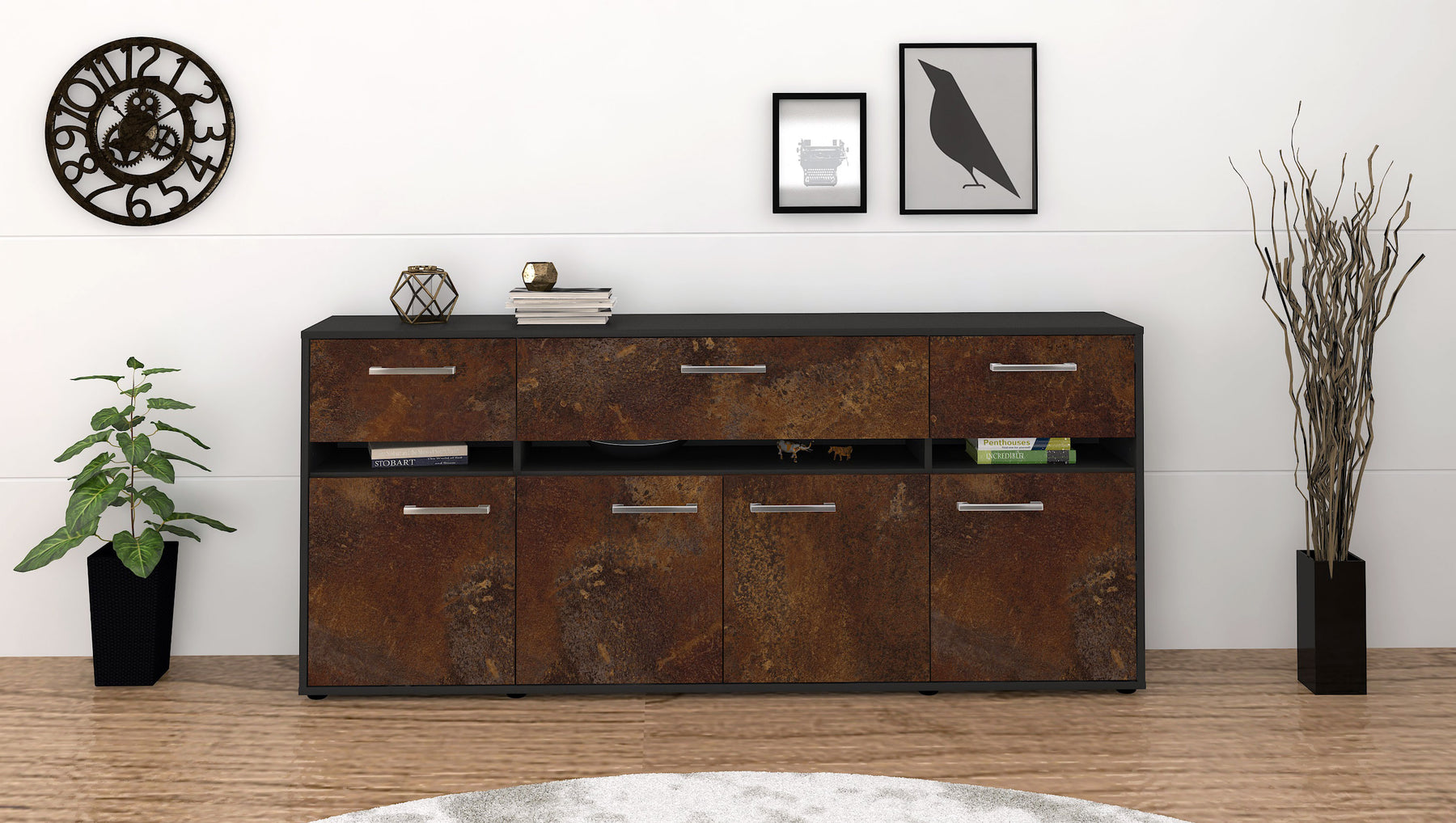 Sideboard Flora, Rost Studio (180x79x35cm) - Dekati GmbH