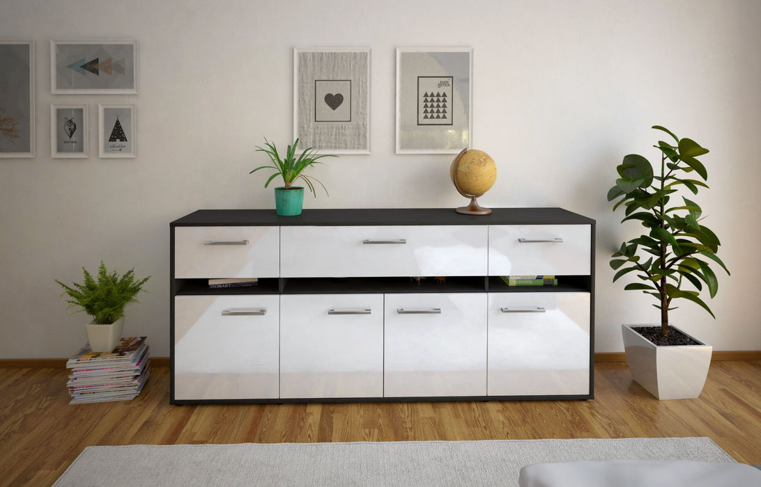 Sideboard Flora, Weiß Studio (180x79x35cm) - Dekati GmbH