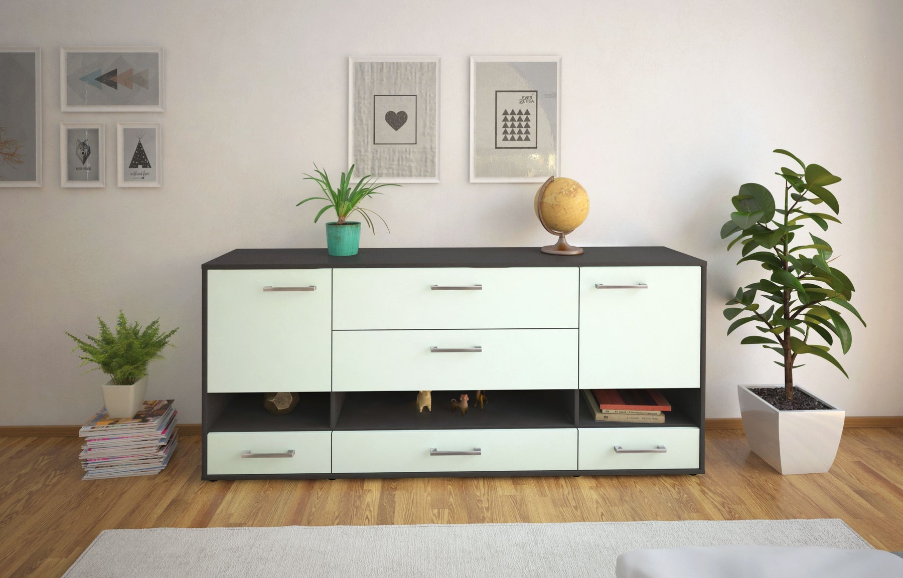 Sideboard Florentina, Mint Studio (180x79x35cm) - Dekati GmbH