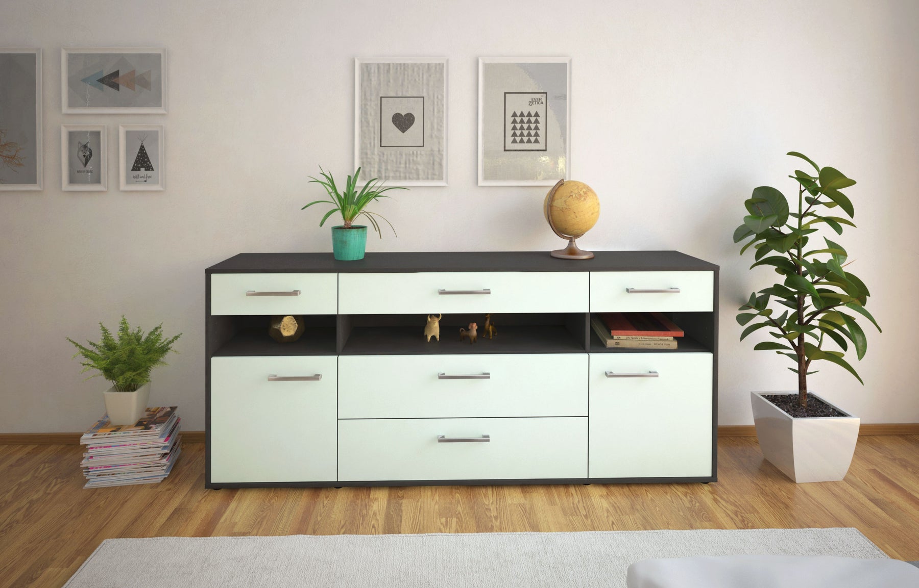 Sideboard Floria, Mint Studio (180x79x35cm) - Dekati GmbH