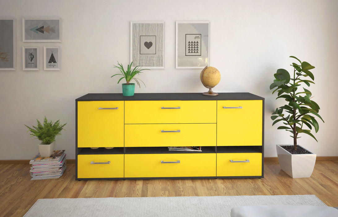 Sideboard Floriana, Gelb Studio (180x79x35cm) - Dekati GmbH