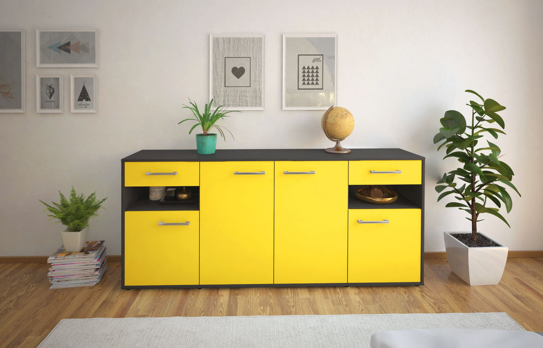 Sideboard Franca, Gelb Studio (180x79x35cm) - Dekati GmbH