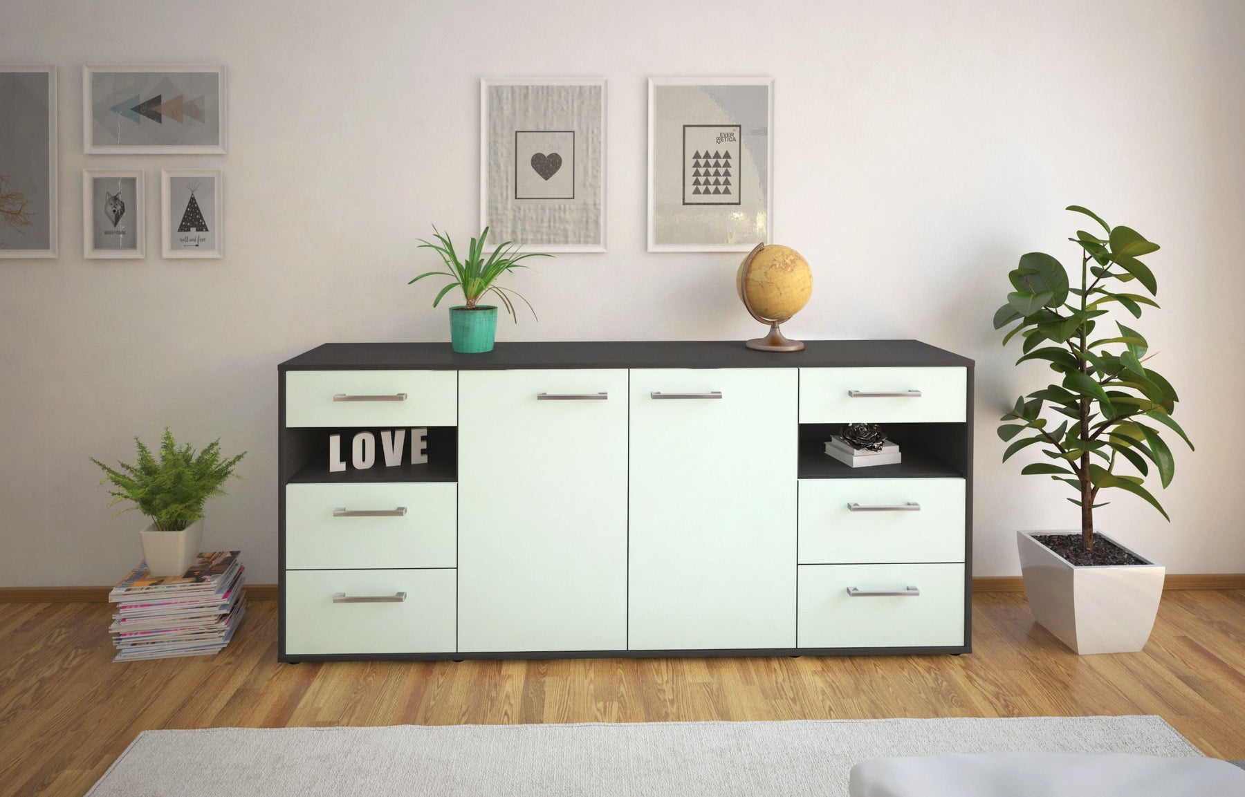 Sideboard Francesca, Mint Studio (180x79x35cm) - Dekati GmbH