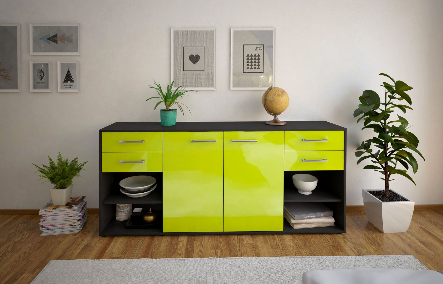 Sideboard Franka, Gruen Studio (180x79x35cm) - Dekati GmbH