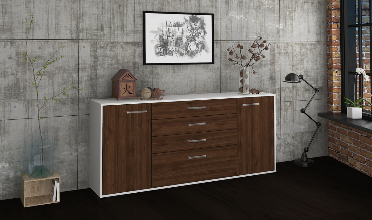 Sideboard Eleni, Walnuss Front (180x79x35cm) - Dekati GmbH