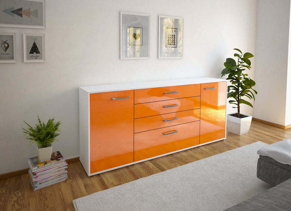 Sideboard Eleni, Orange Front (180x79x35cm) - Dekati GmbH