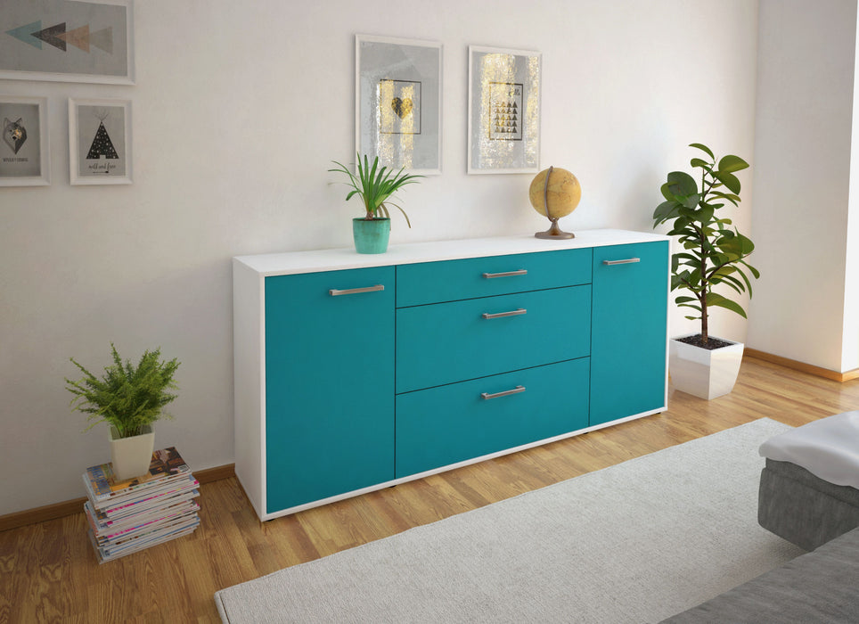 Sideboard Eleonora, Tuerkis Front (180x79x35cm) - Dekati GmbH