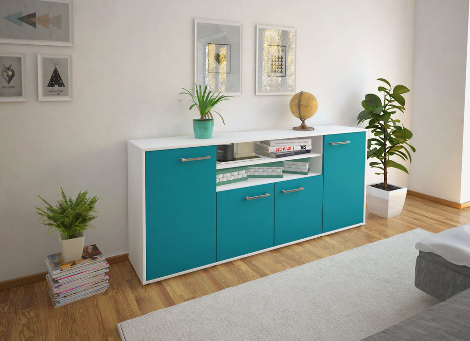 Sideboard Elsita, Tuerkis Front (180x79x35cm) - Dekati GmbH