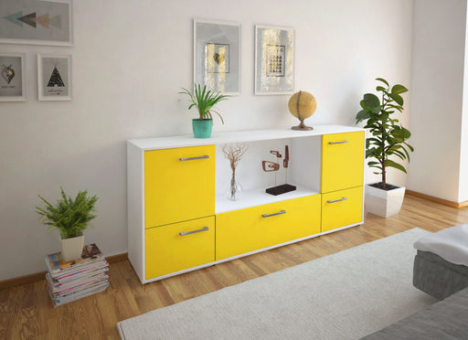 Sideboard Elvezia, Gelb Front (180x79x35cm) - Dekati GmbH